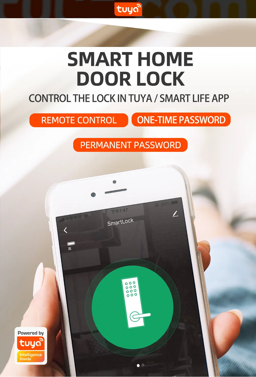 Smart Door Lock with App & Alexa – Keyless Home Security