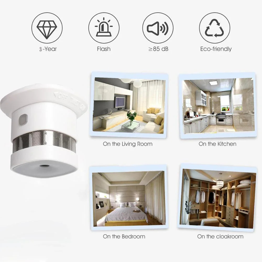 Smart Smoke Detector with App Alert – Early Fire Protection