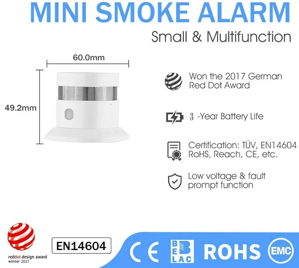 Smart Smoke Detector with App Alert – Early Fire Protection